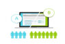 ilustracao-em-tons-verde-e-azul-sobre-o-que-e-teste-ab-no-ecommerce