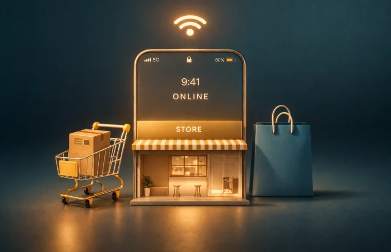 Comércio online e conectividade digital